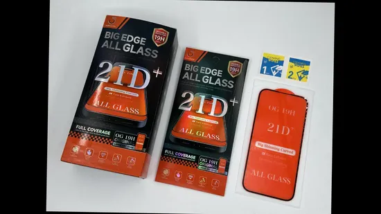 Free Sample High Clear 9h 3D 0.33mm Dustyproof Anti Broken Full Cover Mobile Cell Phone iPad Tablet PC Protective Film Cellphone Tempered Glass Screen Protector